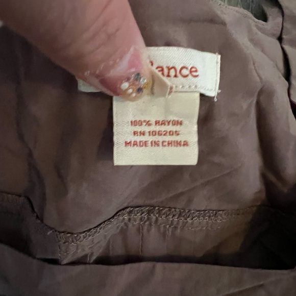 Sundance Brown Embroidered Tunic top - Picture 5 of 9